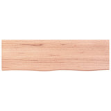 Bathroom Countertop Light Brown 100x30xcm Treated Solid Wood 3156126