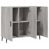 Sideboard Grey Sonoma 90x34x80 cm Engineered Wood 828130