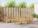 Outdoor Sofa Set 7 pcs White Solid Acacia Wood 3387753