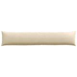 Sofa Pillows 2 pcs Cream 200 x 40 cm Fabric 42013901