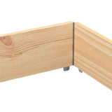 Pallet Collars 3 pcs 150x100 cm Solid Wood Pine 3295382