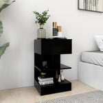Bedside Cabinets 2 pcs Black 40x35x65 cm 808651