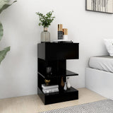 Bedside Cabinets 2 pcs Black 40x35x65 cm 808651