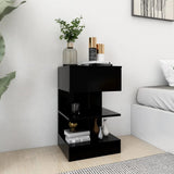 Bedside Cabinets 2 pcs Black 40x35x65 cm 808651