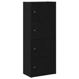 Bookcase Black Oak 40x24x102 cm Engineered Wood 860374