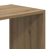 Bookcase Artisian Oak 102x32x102 cm Engineered Wood 852824