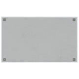 Wall-mounted Magnetic Board White 100x60 cm Tempered Glass 4008639