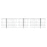 Pond Fence Set 8 pcs Green 50 x 80 cm Steel 42017320