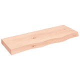 ZNTS Wall Shelf 80x30x cm Untreated Solid Wood Oak 363544