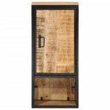 Bathroom Cabinet 40x27x90 cm Solid Wood Mango and Iron 358570