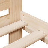 Bed Frame without Mattress 120x190 cm Small Double Solid Wood Pine 855490
