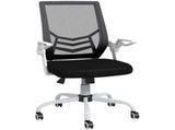 Mesh Office Chair, Computer Desk Chair with Flip-up Armrests, Lumbar Back Support and Swivel Wheels, T3398P330551