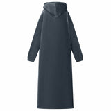 Blanket Hoodie Navy Blue M Fleece and Flannel 42017199