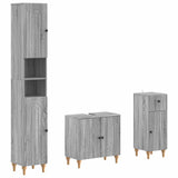 3 Piece Bathroom Cabinet Set ALKMAAR Engineered Wood 3417834