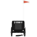 Pet Bike Trailer Black Oxford Fabric and Iron 94003