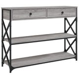 Console Table Grey Sonoma 100x28x75 cm Engineered Wood 834193