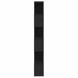 Book Cabinet/Room Divider Black Oak 60x24x186 cm 862078