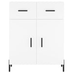 Highboard White 69.5x34x180 cm Engineered Wood 3198537