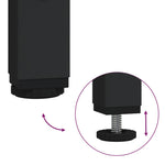 ZNTS 2 Piece Bathroom Cabinet Set Black Engineered Wood 3214334