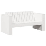 Garden Sofa White 134 x 60 x 62 cm Solid Pine Wood 873867