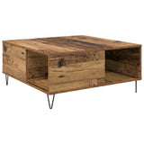 Coffee Table Old Wood 80 x 80 x 36.5 cm Engineered Wood 881666