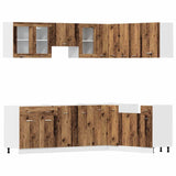 11 Piece Kitchen Cabinet Set Lyon" Old Wood Engineered Wood 3328577