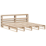 Bed Frame without Mattress 200x200 cm Solid Wood Pine 3306507