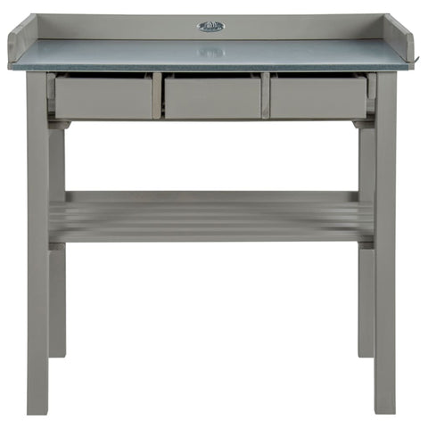 ZNTS Esschert Design Garden Work Bench Grey CF29G 404623