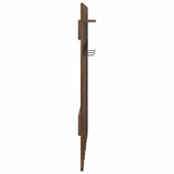 Wall-Mounted Coat Rack with Mirror Smoked Oak 100 x 10 x 100 cm 874511