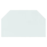 Fireplace Glass Plate Hexagon 100x60 cm 324142