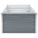 Garden Raised Bed Galvanised Steel 240x80x45 cm Grey 44842