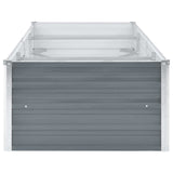 Garden Raised Bed Galvanised Steel 240x80x45 cm Grey 44842