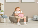 Kids Sofa Toddler Chair Children Armchair for Preschool Bedroom Playroom with Ear Modeling Wood T3398P347653