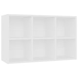 800342 Book Cabinet/Sideboard White 66x30x98 cm Engineered Wood