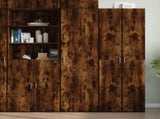 Highboard Smoked Oak 50x42.5x185 cm Engineered Wood 3281417