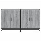 Sideboard Grey Sonoma 134x35x76 cm Engineered Wood 3300818