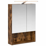 Bathroom Mirror Cabinet Smoked Oak 50 x 14.5 x 70 cm 889211