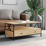 ZNTS Coffee Table Sonoma Oak 100x51x45 cm Engineered Wood 835300