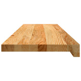 Stair Treads 8 pcs Light Brown 90x30x2 cm Solid Wood Oak 3282973