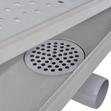 Linear Shower Drain Bubble 1030x140 mm Stainless Steel 142194