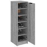 Shoe Cabinet Grey Sonoma 30x35x100 cm Engineered Wood 817106