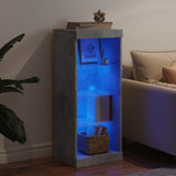 Sideboard with LED Lights Concrete Grey 41x37x100 cm 836731