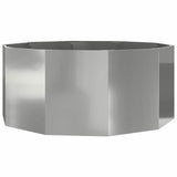 Planter Silver 120 x 120 x 50 cm Galvanised Steel 883750