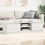 TV Cabinet White 140x40x35.5 cm Engineered Wood 800648