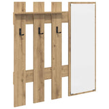 Wall-Mounted Coat Rack Artisan Oak 100 x 10 x 100 cm 874514