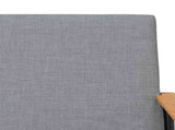 Armchair Light Grey 59 x 75 x 78 cm Fabric 42017662