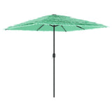 Garden Parasol with Steel Pole Green 248x248x248 cm 4005091