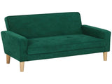 Two-Seater Velvet-Feel Sofa - Green T3398P377880