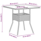 Garden Dining Set 3 pcs Grey Poly rattan 3334933