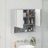 Mirror Cabinet Grey Sonoma 59 x 17 x 55 cm Engineered Wood 883370